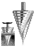 CYLBAQ Stufenbohrer 6-60mm, HSS Schälbohrer, Stufenbohrer Metall 13mm Schaft, Kegelbohrer mit 12 Stufen, Lochbohrer für Kunststoff, Holz - Hochwertiger HSS Kegelbohrer