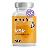 MSM 2000mg + Natürliches Vitamin C - 365 hochdosierte Tabletten - Für Knochen, Gelenke, Haut & Immunsystem* - Veganes Methylsulfonylmethan - Laborgeprüft ohne Zusätze in Deutschland hergestellt