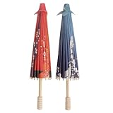 FRCOLOR 8 Stück Teiliges Japanisches Ölpapier Deko Schirm Klassischer Stil Leichter Sonnenschutz Kreative Atmosphäre für Hochzeit Fotorequisiten und Festdekoration