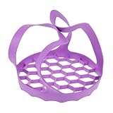 VERDANVERSE 1Stück Multifunktionaler Handheld aus Silikon Abnehmbarer Gemüsekorb mit Abflussfunktion zum Dämpfen Waschen und Lagern von Lebensmitteln Hitzebeständig