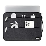 Voova Laptoptasche 15 15.6 Zoll Laptophülle MacBook Air Pro M1 M2 Tasche 15,6 16 Hülle Tablet Laptop Sleeve Notebook Case Dell HP iPad Schwarz