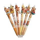 Gel Radierbare Stifte | 6-Tlg. Schreibwaren-Set Zum Verschwindenlassen Von Fehlern | 0.5mm Niedliche Radierbare Stifte - Für Schüler, Kinder, Erwachsene Für Zuhause, Büro, Schule, Studium, Schreiben,
