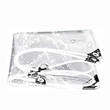 Ffsaacol Plane Durchsichtig für Außenbereich, Transparente Plane, Regenschutz Plane, Plane Wasserdicht Durchsichtig, Plane Transparent, Abdeckplane Mit ÖsenClear, 2x7m/6.6x23.0ft