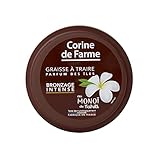 Corine de Farme Intensive Bräunungsfett – Duft der Inseln, für Mattes oder bereits bronziert – goldene und leuchtende Schal – mit Monoï Tahiti-Wasserbeständig – unter dermatologischer Kontrolle