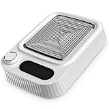 Yulado Staubabsaugung für Nägel 80W, 4500rpm Nagelstaubsauger, Professionelle Haushalt Nagel Abzugshaube und Nagelsauger Nagelstudio, Nail Dust Collector mit Filter, Weiß