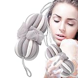 Duschschwamm, Badeschwamm, Körper-Luffa-Schrubber – Netz-Schrubber, Reinigungswerkzeug, Badezubehör, Blumenball, beruhigt die Haut für Männer und Frauen