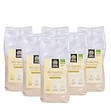 Mudda Natur Bio Quinoa Vollkornmehl, angebaut in Deutschland – glutenfrei & frei von Bitterstoffen, ideal zum für süßes und herzhaftes Backen, Brot & Gebäck (6x 300g Vorteilspaket)