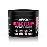 ARKA Marine Flakes - 500 ml / 50 g - Flockenfutter für Meerwasserfische, fördert Farbenpracht und Wachstum, kaltgepresst, unterstützt die Fischgesundheit
