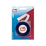 Prym 282260 Rollmaßband Jumbo 300 cm/120 inch – Maßband mit Rückzugmechanik, doppelseitige Skala in cm/inch, 15 mm breit – Selbstaufrollendes Schneidermaßband für Nähen & Basteln