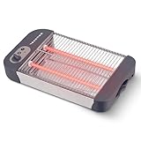 Grunkel - Flat toaster for all types of bread and baked goods with 600 W power, toast timer with 6 levels and crumb tray, model TSP-G2