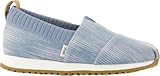 TOMS Alpargata Resident Sneaker, Pastel Blue Novelty Denim, 34 EU