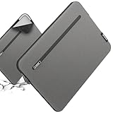 Smatree SlimPro Laptop-Hülle für 15,6 Zoll Samsung Chromebook 4+, Samsung Laptop Tasche mit schnell zugänglicher Zubehörtasche, Patentiertes Super-Corner Design, Licht Grau (S619LG)