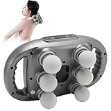 6 Kopf Massage Gun für Muskel Percussion Massager Gun mit 9 Stufen & 9 Modi für Rücken Nacken Bein Ganzkörper Muskelschmerzlinderung (A)