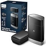 Mini Philips Rasierer, elektrischer Nass- und Trockenrasierer für unterwegs, ComfortCut-Klingensystem, 3D-Schwimmköpfe, kompaktes Design, leistungsstarker Akku, Modell PQ888/06