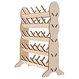 SEWACC Spulenkegel Holzfadenhalter Schreibtischgarn-Organizer Fingerring-Display Hoder Heimstickerei Quilten Nähzubehör