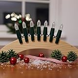 CLGarden Original NARVA Schwibbogenkette mit 7 Spitzkerzen Ersatz Lichterkette für Schwibbogen Riffelkerzen Beleuchtung warmweiß