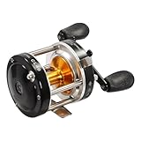 Baitcast Rolle für Angeln Links/Rechts Angelrolle, 2BB＋1RB Metall Multirolle Spinnrolle #40/ #50/ #60, Getriebeübersetzung 5.2:1/4.2:1 (Schwarz, #40, Rechts)