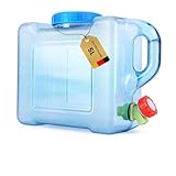 Umikk 5L~22L Camping Wasserkanister, Wasserbehälter mit Hahn, Tragbarer Trinkwasserkanister, Wassertank Camping mit Griffen, Wasserkanister BPA-frei, für Outdoor Reise Hause Trinkder Speicher-Eimer