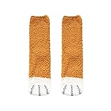 TDEOK Socken Tennis Herren Schwarz Damen Freizeitmode Plüsch und Winter warme Socken zu Hause Blau Schwarze Strümpfe (Yellow, One Size)