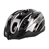 LOVIVER Fahrradhelm Stoßfester, schützender, atmungsaktiver, Verstellbarer Mountainbike-Helm mit Visier für Erwachsene, Reiten, Outdoor, Sport, Weiß