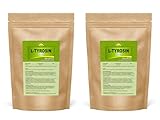 L-Tyrosin (Aminosäure), vegan, 1 kg (2x 500 g im Beutel), Premiumqualität ohne Zusatzstoffe, Bonemis®
