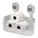 Duschregal mit Saugnapf, Duschregal mit Saugnapf | Duschablage für Badezimmer für Innendusche – Luxuriöses Duschregal, robust, wasserdicht, abnehmbar, Organizer für Badezimmer