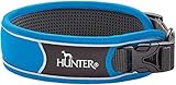 HUNTER DIVO Hundehalsung, Nylon, M, hellblau/grau