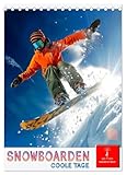 Snowboarden - coole Tage (Tischkalender 2025 DIN A5 hoch), CALVENDO Monatskalender