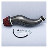 Auto Ansaugrohr Cold Air Intake Rohr Für Civic EG EK 1992 1993 1994 1995 1996 1997 1998 1999 2000 Carbon Faser Lufteinlass Rohr Kit Auto Lufteinlass Ansaugschlauch(with Red air Filter)