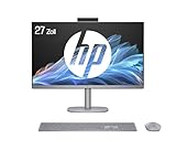 HP OmniStudio X 27-cs0273ng All-in-One KI PC, 27 Zoll Entspiegeltes FHD-Display, Intel Core Ultra 7 155H, 16 GB DDR5-SDRAM, 1 TB SSD, Intel Arc Graphics, Windows 11 Home, QWERTZ Tastatur, Silber
