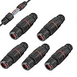 5PCS Wasserdichte Klemmenleiste für den Außenbereich, Kabelverbinder Set, Waterproof Wire Connector, Kabel Verbindungsmuffe Abzweigdose, Verteilerdose Außen für Garten, Outdoor, Boden, Dach (2 Pin)