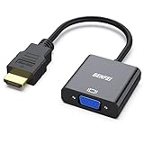 BENFEI HDMI auf VGA, Unidirektional HDMI-Computer auf VGA-Monitor Adapter (Stecker auf Buchse) für Computer Desktop Laptop PC Monitor Projektor HDTV Chromebook Raspberry Pi Roku Xbox und mehr