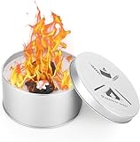 ‎DMJJSD Lagerfeuer to Go | Camping Feuer | bis zu 4 Std. Brenndauer | Feuerschale | Wiederverwendbar | leicht & sicher | Ø 12cm | klein & praktisch | Tischfeuer | Mini Lagerfeuer Ideal zum Camping