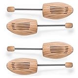 Blumtal® Schuhspanner für Damen und Herren aus Echtholz im 2er Set - Knickschutz Schuhe - Schuhstrecker Kiefernholz - Schuhspanner Herren - Schuspanner Damen - Shoe Tree- Schuhstrecker - Gr. 44-45