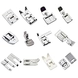 12 Stück Rollsaumfuss Für Nähmaschine Saumfuss Für Nähmaschine Füße Nähfuß Singer Reißverschluss Nähfuß