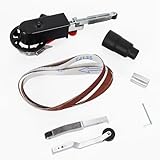 Loobiiny 800W Elektrofeile Bandschleifer Rohrbandschleifer Bürstenschleifer Fingerfeile Powerfeile Elektrobandfeile Mit Entstaubungsvorrichtung 15x452mm