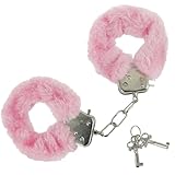EIHI Rosa Plüsch handschellen, handschellen für bondage, handschellen schlüssel, handfesseln für s m, für Cosplay, Partyzubehör (Rosa)