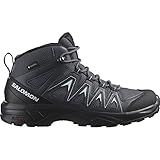 Salomon X Braze Mid Gore-Tex Damen Wander Wasserdichte Schuhe, Hiking-Basics, Sportliches Design, Vielseitiger Einsatz, Ebony, 40