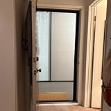 Magnetische Fliegengittertür Fliegengittertür Für Glasschiebetüren, Einziehbare Schiebefalttür, Doppelte Terrassentüren, Zuschneidbar Und Sicherheits-Fliegengitter(214x210cm)