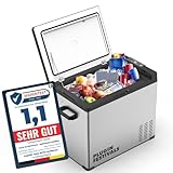 PLUG IN FESTIVALS - elektrische Kühlbox - Kompressor Gefrierbox bis -20 Grad - Kühlbox Auto - Camping Kühlschrank - Powerstation zum Kühlen - 12V 230V - 50 Liter