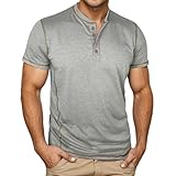 Caxndycing Fitness Tshirt Herren Kurzarm Rundhalsausschnitt Sportshirt Sommer Casual Golfshirt Regular Fit Kurzarmshirt Atmungsaktiv Laufshirt Sport Tshirt