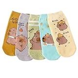 KAHDGSS Keine Show Socken Baumwolle Low Geschnittene Socken Lustige Neuheit Socken Anime Kurzsocken Lustige Knöchelsocken Für Frauen Mädchen Baumwollsocken Lustige Neuheit Socken
