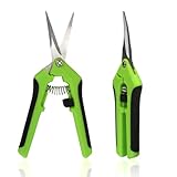 2 Stück Gartenschere Klein, Trimmschere Pflanzen, Ernteschere für Obst- und Gemüseernte, Pflanzenscheren Bonsai, Blumenscheren für Blumenarrangements, Scheren Set als Zimmerpflanzen Zubehör