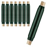 8x Blumenwickeldraht-Set 35m Wickeldraht lose auf Holzwickel Stärke 0,7mm Bindedraht Garten zur Befestigung von Blumen und Pflanzen Basteldraht Wickeldraht Pflanzendraht einsetzbar( Farbe Grün)