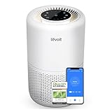 LEVOIT Luftreiniger HEPA Filter, Luftfilter gegen Schimmel Staub Pollen Gerüche, bis zu 35㎡ Raucherzimmer, Airpurifier Schlafmodus Nachtlicht Timer, App Steuerung