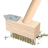 Stahldrahtbesen, Straßenbesen Zum Entfernen Von Unkraut, Moos, Algen Und Hartnäckigen Flecken, Robuste Drahtbesen Metallbesen Für Terrasse, Deck, Garten