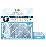 FILTI 7500 Luftfilter MERV 13 | Plissierter Luftfilter für Zuhause mit Nanofiber-Technologie | HVAC AC Ofenfilter hergestellt in den USA (20 x 20 x 2) 2 Stück