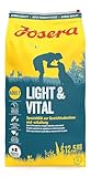 JOSERA Light & Vital (1 x 12,5 kg) | Adult | Premium Trockenfutter für ausgewachsene Hunde | Geflügel & Erbse | wenig Fett und viel Protein zur Gewichtskontrolle | weizenfrei | Hundefutter | 1er Pack