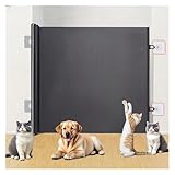 Treppenschutzgitter ohne Bohren | Türschutzgitter ausziehbar | Kindergitter & Hundegitter Tür | Babygitter Tür ohne Bohren | Für Treppen, Türen & Innenräume (78X130CM)