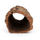 SAHAWA® Korkröhre ca. 40 cm | Ø 18–22 cm | Naturkork Höhle & Versteck | Terrarium Deko & Naturdeko | Unterschlupf für Reptilien, Nager & mehr